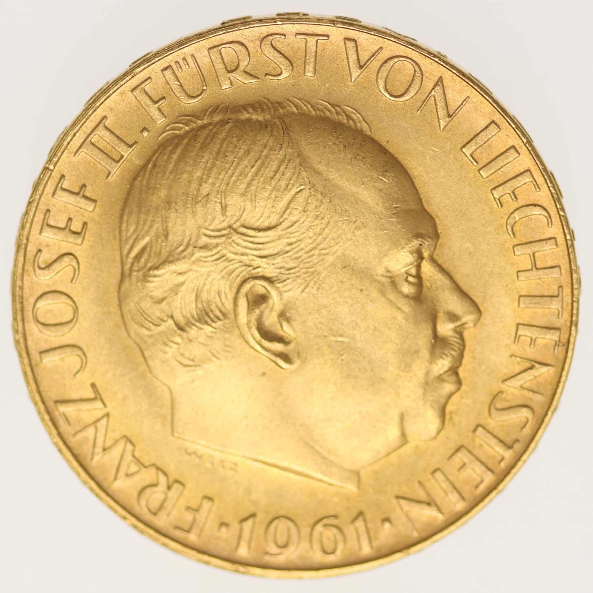 liechtenstein - Liechtenstein Franz Josef II. 50 Franken 1961